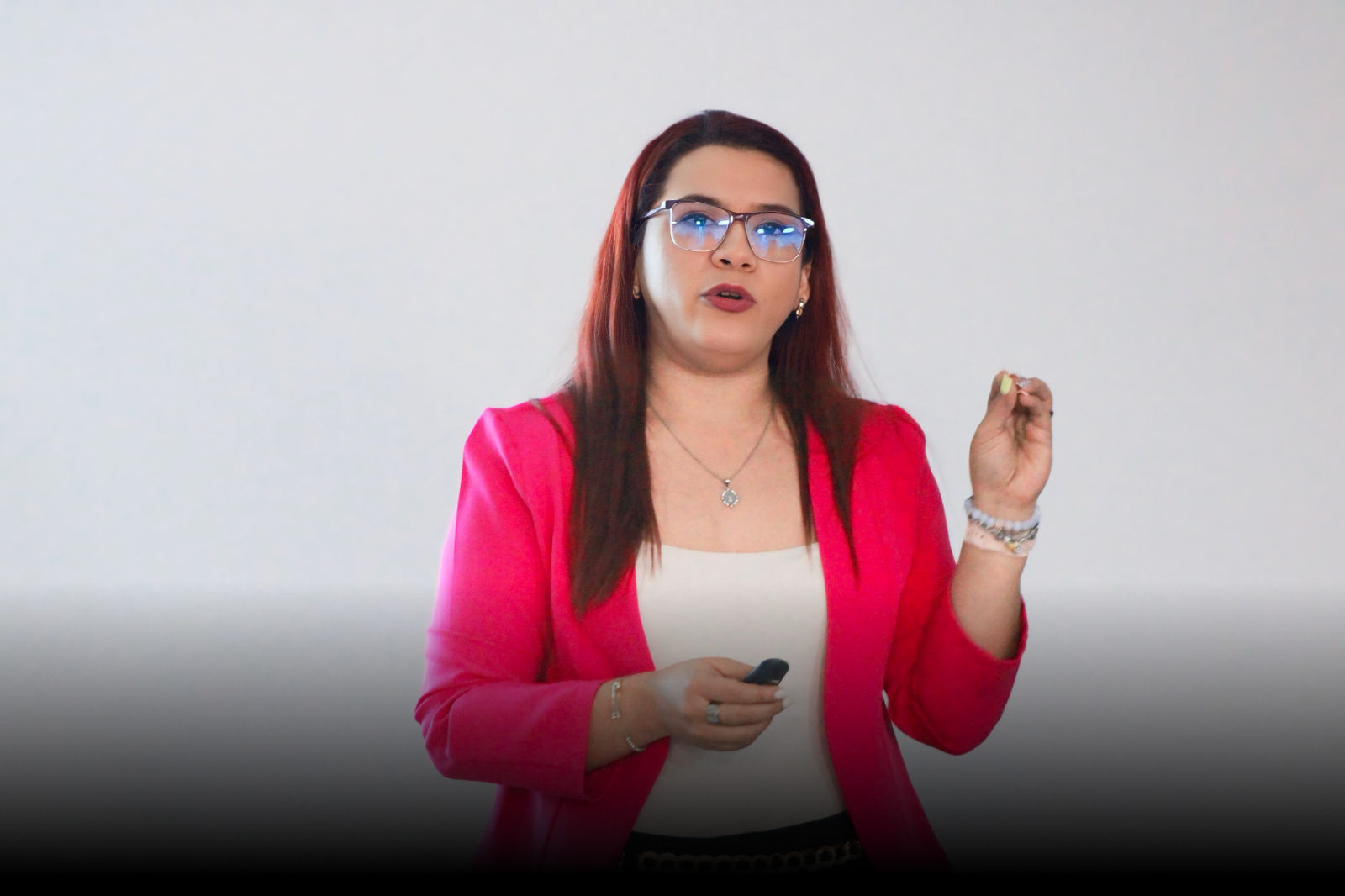 Sonia Bermúdez, quien impartió la charla Economía circular